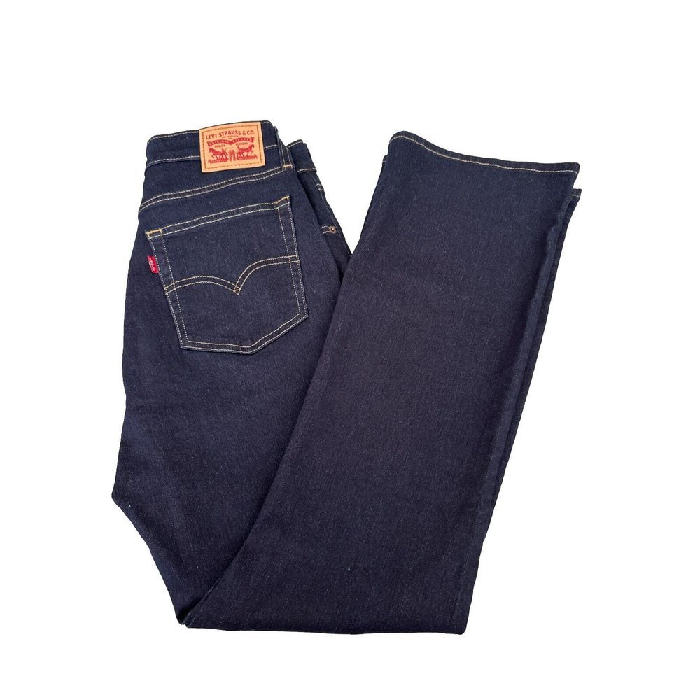Levi's 725 High Rise Bootcut Jeans Women's 30x30 Dark Wash Stretch